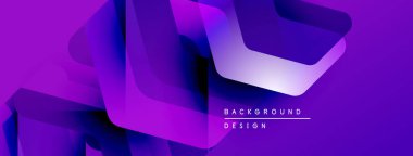 Soyut mor tasarım katmanlı geometrik şekiller içerir. Gradyan renkler dinamik görsel efekt yaratır. Modern arkaplan dokusu.