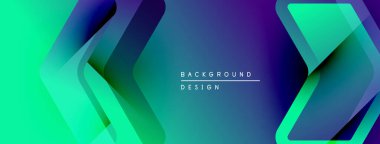 Soyut eğim arkaplanı. Üst üste binen katmanlar dinamik görsel efekt yaratır. Sancaklar, başlıklar ve sunumlar için modern tasarım uygun.