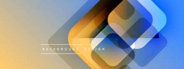 Soyut geometrik şekiller örtüşür, canlı bir değişim etkisi yaratır. Sıcak tonlarda havalı blues 'a geçiş. Modern tasarım ögesi.