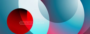 Soyut geometrik şekiller çakışıyor. Canlı renkler harmanlanır, modern tasarım yaratır. Yumuşak eğimler derinlik ve doku olduğunu gösteriyor. Minimalist estetik.