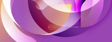 Soyut akışkan şekiller, mor renkler tasarımda baskın. Yumuşak gradyanlar dinamik görsel doku oluşturur. Modern arkaplan ögesi.