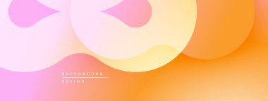 Soyut akışkan şekiller harmanlanarak yumuşak bir arkaplan oluşturur. Sıcak renkler baskın, nazik ve modern estetiği çağrıştırıyor..