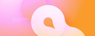 Soyut eğim arkaplanı. Yumuşak pembeler, portakallar pürüzsüz harmanlanır. Üst üste binen şekilli minimalist tasarım, modern estetik.