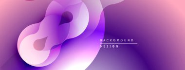 Soyut sıvı şekiller, mor renkler, eğim arkaplanı. Dijital projeler ve sunumlar için modern tasarım öğesi. Yumuşak geçişler, dinamik kompozisyon.
