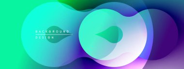 Soyut akışkan şekiller harmanlanarak, canlı bir arkaplan oluşturur. Modern tasarım enerjiyi, hareketi, görsel cazibeyi çağrıştırıyor.