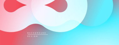 Soyut arkaplan, akan şekiller, pembeler, maviler. Gradyan renkler dinamik görsel efekt yaratır. Çeşitli projeler için minimalist tasarım.