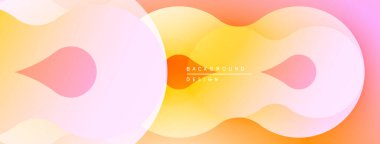 Soyut akışkan şekiller harmanlanarak, sıcak bir arkaplan oluşturur. Yumuşak renkler modern tasarımı öneriyor, dijital projeler için mükemmel..