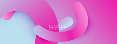 Soyut sıvı şekiller, pembeler, maviler harmanlanır. Modern tasarım, gradyan etki dinamik görsel deneyim yaratır. Minimalist estetik.