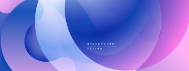 Soyut sıvı şekilleri, mavi mor gradyanlar. Modern tasarım, dinamik kompozisyon, yumuşak kıvrımlar, zarif zemin.