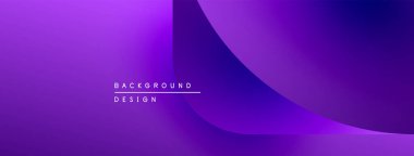 Soyut mor eğimli arkaplan. Pürüzsüz renk geçişleri modern tasarım unsurları yaratır. Metin arkaplan tasarımı okur.