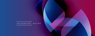 Soyut gradyanlar çakışıyor, dinamik görsel etki yaratıyor. Mavi, mor, pembe renkler kusursuz bir şekilde harmanlanır. Metin arkaplan tasarımı okur.