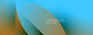 Soyut eğim arkaplanı. Mavi, yeşil, turuncu renkler düzgün bir şekilde harmanlanır. Metin kaplamalı minimalist tasarım, tasarım. Modern estetik.