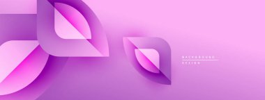 Soyut pembe arka plan. Katmanlı şekiller dinamik görsel efektler yaratır. Modern tasarım çeşitli projeler için uygundur. Yumuşak eğimler mevcut.