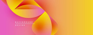Soyut sıvı şekilleri canlı turuncu, sarı ve pembe renkleri harmanlıyor. Modern tasarım dinamik görsel deneyim yaratır. Arkaplanda metin ögeleri.