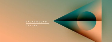 Soyut geometrik bileşim. Yumuşak eğimler, şekiller üst üste binerek modern görsel efektler yaratıyor. Minimalist tasarım, sıcak nötr tonlar hakim.