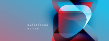 Soyut enerjik tasarım. Üst üste binen şekiller dinamik görsel efekt yaratır. Mavi, kırmızı, mor renkler kusursuz bir şekilde harmanlanır. Modern arkaplan dokusu.