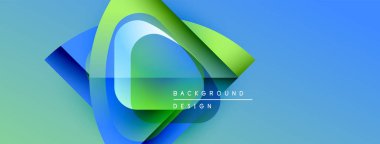 Soyut tasarım dalgalı şekiller, canlı mavi, yeşil renkler içerir. Modern arka plan yenilik ve dinamik enerji öneriyor.