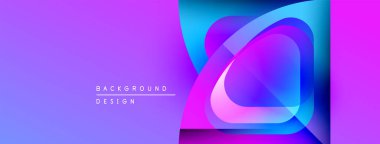 Soyut canlı katmanlar dinamik görsel efekt yaratır. Gradyan renkler harmanlanarak modern arkaplan tasarımı oluşturur. Pürüzsüz şekiller örtüşür.