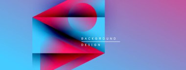 Soyut geometrik tasarım. Canlı renkler harmanlanır, modern arkaplan oluşturulur. Şekiller örtüşüyor, dinamik bileşim oluşturuyor. Metin arkaplan tasarımı okur.