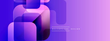 Soyut mor eğim katmanları örtüşüyor. Modern tasarım dinamik görsel doku yaratır. Arkaplan dijital sanat ve yenilik öneriyor.