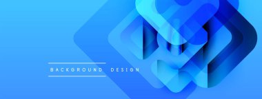 Soyut mavi katmanlar dinamik bileşim yaratır. Dereceli gölgeler derinlik sunar, modern estetik. Metin arkaplan tasarımı okur.