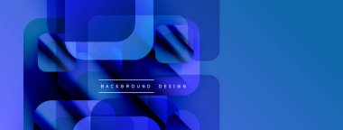 Soyut mavi katmanlar modern tasarım yaratır. Gradyan şekiller örtüşür, dinamik görsel doku oluşturur. Metin arkaplan tasarımı okur.
