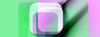 Soyut geometrik şekiller çakışıyor. Yumuşak pastel renkler harmanlanarak modern arkaplan tasarımı oluşturur. Minimalist tarz, pürüzsüz gradyanlar mevcut.