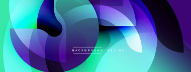 Soyut sıvı şekilleri örtüşür, canlı gradyanlar yaratır. Turkuaz, mor, mavi renkler dizaynda baskın. Metin arkaplan tasarımı okur.