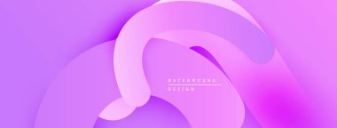 Soyut mor arkaplan. Pürüzsüz akış şekilleri modern tasarım yaratır. Renkler yumuşak görsel deneyimler sunar. Minimalist estetik.