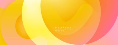 Soyut arkaplan özellikleri üst üste biniyor. Sıcak renkler harmanlanmış portakallar, pembeleşen pürüzsüz gradyanlar. Minimalist tasarım.