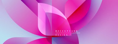 Soyut çiçek tasarımı. Canlı pembeler, morlar, maviler pürüzsüz bir şekilde harmanlanmış. Modern arkaplan dijital projeler ve sunumlar için mükemmel.