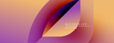 Soyut gradyanlar harmanlanarak, dinamik görsel akış yaratır. Yumuşak mor, turuncu renkler kompozisyona hakim. Modern tasarım ögesi.