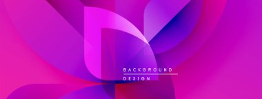 Soyut, enerjik bir arkaplan. Pembe, mor, mavi renkler dinamik bir şekilde harmanlanır. Modern tasarım elementleri akışkan şekiller yaratır, görsel ilgi.