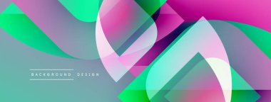 Soyut, enerjik şekiller çakışıyor. Renkler karışır, dinamik görsel efekt yaratır. Modern tasarım elementleri akıcılık ve enerji öneriyor.