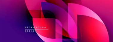 Soyut, enerjik bir arkaplan. Üst üste binen şekiller dinamik değişim etkisi yaratır. Modern tasarım elementleri enerji ve yenilik öneriyor.