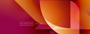 Soyut geometrik şekiller örtüşür, canlı bir değişim etkisi yaratır. Sıcak renkler tasarıma hükmediyor, enerji ve modernite öneriyor.