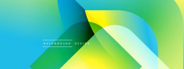 Soyut, enerjik bir arkaplan. Üst üste binen şekiller dinamik değişim etkisi yaratır. Dijital projeler için modern tasarım.