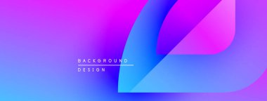 Soyut eğim arkaplanı. Mavi, mor renkler düzgün bir şekilde harmanlanır. Minimalist tasarım metin örtüsü, modern estetik.
