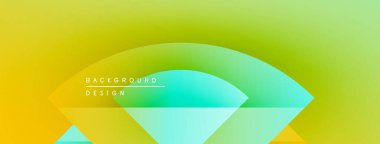 Soyut eğim arkaplanı. Sarı, yeşil, turkuaz karışımı modern görsel efekt yaratır. Metin kaplamalı minimalist tasarım.