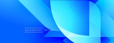 Soyut mavi gradyanlar dinamik akış şekilleri oluşturur. Modern tasarım enerjiyi, hareketi, teknolojiyi çağrıştırıyor. Basit metin arkaplan tasarımı okur.