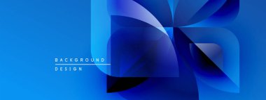 Soyut mavi arkaplan özellikleri üst üste biniyor. Modern tasarım elementleri dinamik görsel efekt yaratır. Basit metin arkaplan tasarımı okur.