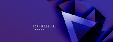 Soyut mor tasarım geometrik şekiller, gradyanlar, dinamik bileşimler içerir. Sunumlar ve markalaşma için modern arkaplan.