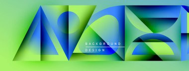 Soyut geometrik şekiller, canlı renkler, gradyan etkisi. Modern tasarım elementleri dinamik görsel deneyimler yaratır. Arkaplan dokusu belirgin.