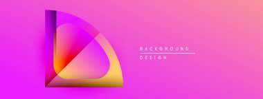 Soyut tasarım canlı pembe, turuncu gradyanlar içerir. Modern estetik, temiz hatlar, minimalist kompozisyon. Metin arkaplan tasarımı okur.