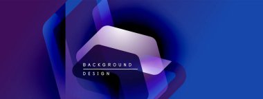 Soyut gradyan şekiller harmanlanarak, dinamik görsel efekt yaratır. Metin arka plan tasarımı okur. Canlı mor, mavi renkler baskın bileşim.