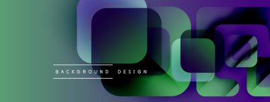 Soyut geometrik şekiller örtüşür, canlı bir gradyan arkaplan oluşturur. Metin, dikdörtgenlerin altındaki arkaplan dizaynını okur.