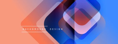 Soyut geometrik şekiller çakışıyor. Gradyan renkler harmanlanarak modern arkaplan tasarımı oluşturuldu. Metin arkaplan tasarımı okur.