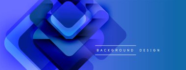 Soyut mavi katmanlar dinamik görsel efekt yaratır. Modern tasarım elementleri teknoloji, yenilik ve derinlik öneriyor. Basit metin arkaplan tasarımı okur.