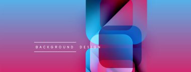 Soyut eğim arkaplanı. Üst üste binen şekiller dinamik görsel efekt yaratır. Modern tasarım elemanları canlı renk şeması sunar.