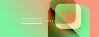 Soyut arkaplan özellikleri katmanlı dikdörtgenler, gradyanlar. Yumuşak renkler modern görsel efekt yaratır. Metin arkaplan tasarımı okur.